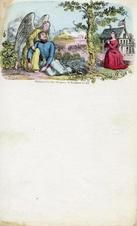04x069.17 - Angel holding civil war soldier while woman prays, Civil War Illustrations from Winterthur's Magnus Collection
